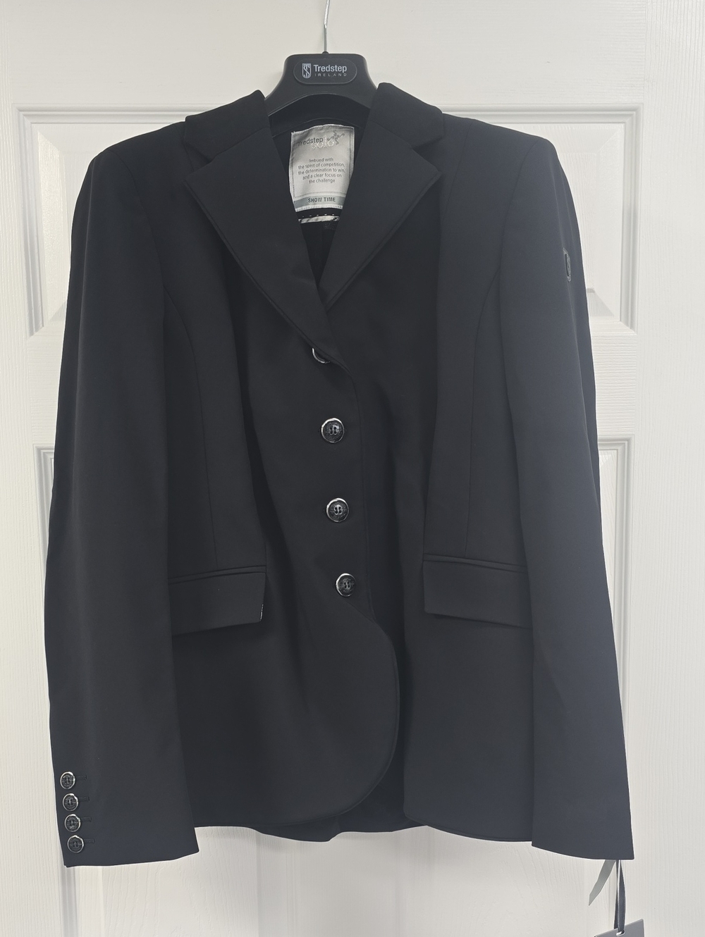 Equestrian-Style Black Riding Jacket